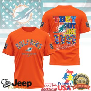 Miami Dolphins They Not Like Us Autism Awareness Month T Shirt Dolphins Fan Gift Miami Dolphins They Not Like Us Autism Awareness Month T Shirt Dolphins Fan Gift