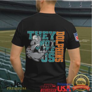 Miami Dolphins They Not Like Us Vintage Graphic Tee