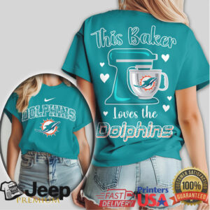 Miami Dolphins “This Baker Loves the Dolphins” Women's Baking Tee
