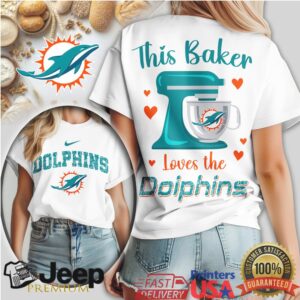 Miami Dolphins “This Baker Loves the Dolphins” Women's Baking Tee