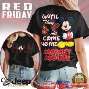 Mickey Mouse R.E.D. Friday “Until They All Come Home” Support Tee Mickey Mouse R.E.D. Friday “Until They All Come Home” Support Tee