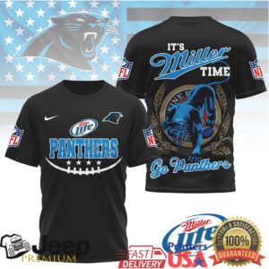 Miller Lite x Carolina Panthers NFL “It’s Miller Time” 3D T Shirt Miller Lite x Carolina Panthers NFL “It’s Miller Time” 3D T Shirt