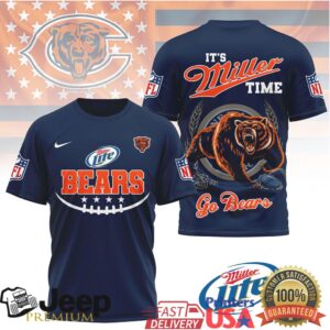 Miller Lite x Chicago Bears NFL “It’s Miller Time” 3D T Shirt Miller Lite x Chicago Bears NFL “It’s Miller Time” 3D T Shirt