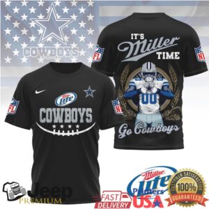 Miller Lite x Dallas Cowboys NFL “It's Miller Time” 3D T Shirt
