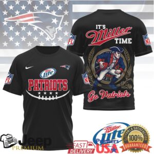Miller Lite x New England Patriots NFL “It’s Miller Time” 3D T Shirt Miller Lite x New England Patriots NFL “It’s Miller Time” 3D T Shirt