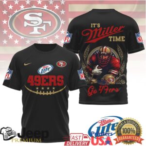 Miller Lite x San Francisco 49ers NFL “It’s Miller Time” 3D T Shirt Miller Lite x San Francisco 49ers NFL “It’s Miller Time” 3D T Shirt