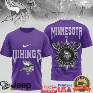 Minnesota Vikings Authentic Viking Warrior Heritage T Shirt Minnesota Vikings Authentic Viking Warrior Heritage T Shirt