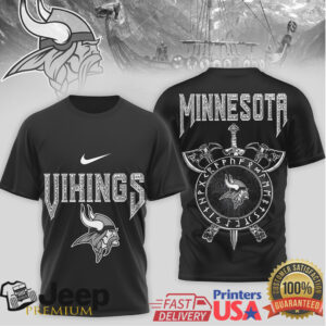 Minnesota Vikings Authentic Viking Warrior Heritage T Shirt