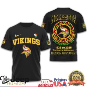 Minnesota Vikings Black History Month Heritage T Shirt Pan African Pride