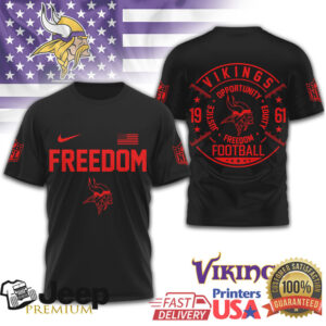 Minnesota Vikings Freedom Football Justice Opportunity Equity T Shirt