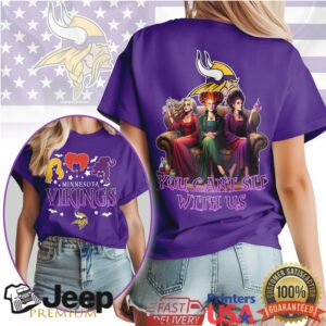 Minnesota Vikings Halloween Shirt You Can't Sit With Us Witch Squad T Shirt