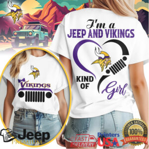 Minnesota Vikings Jeep Girl Shirt Purple Pride Jeep Life T Shirt