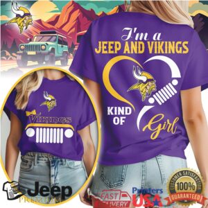 Minnesota Vikings Jeep Girl Shirt Purple Pride Jeep Life T Shirt