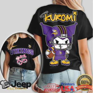 Minnesota Vikings Kuromi Football Sanrio Aesthetic T Shirt
