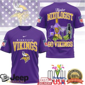 Minnesota Vikings Master Mixologist Cocktail Fan Spirit T Shirt Minnesota Vikings Master Mixologist Cocktail Fan Spirit T Shirt