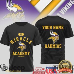 Minnesota Vikings Miracle Academy Custom Name Football Shirt Minnesota Vikings Miracle Academy Custom Name Football Shirt