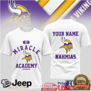Minnesota Vikings Miracle Academy Custom Name Football Shirt