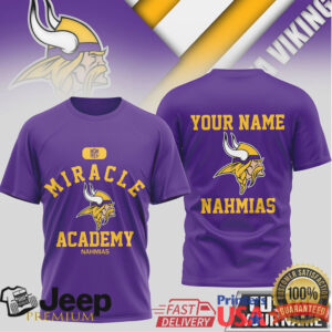 Minnesota Vikings Miracle Academy Custom Name Football Shirt