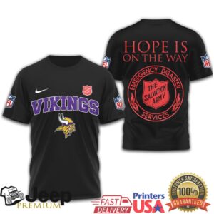 Minnesota Vikings Salvation Army “Hope Is On The Way” Service T Shirt