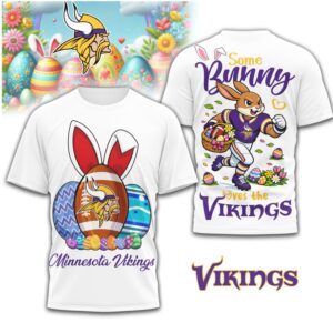 Minnesota Vikings Some Bunny Loves The Vikings Easter T Shirt