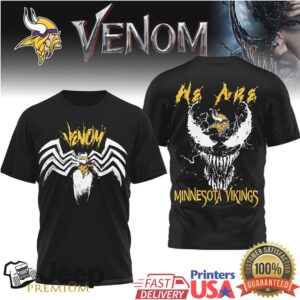 Minnesota Vikings Venom Symbiote “We Are” NFL Graphic T Shirt