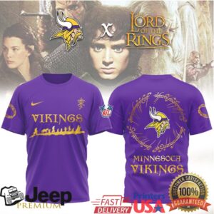 Minnesota Vikings x Lord of the Rings Fellowship Fantasy T Shirt