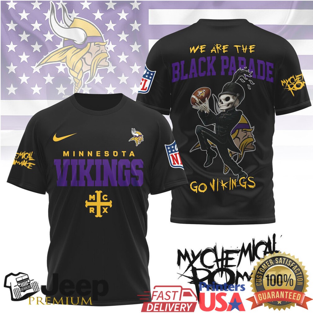Minnesota Vikings x My Chemical Romance Welcome To The Black Parade Tee Minnesota Vikings x My Chemical Romance Welcome To The Black Parade Tee