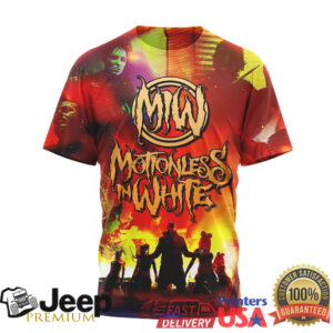 Motionless In White 2026 World Tour MIW All Over Print Graphic Tee