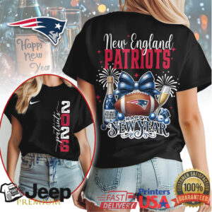 New England Patriots 2026 Happy New Year Graphic Fan Shirt