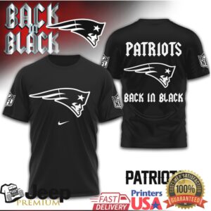 New England Patriots “Back in Black” Heavy Metal Style T Shirt New England Patriots “Back in Black” Heavy Metal Style T Shirt