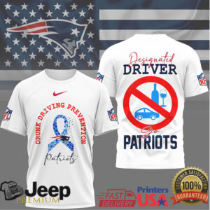 New England Patriots Drunk Driving Prevention Designated Driver Shirt