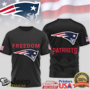 New England Patriots Freedom American Flag Patriotic T Shirt