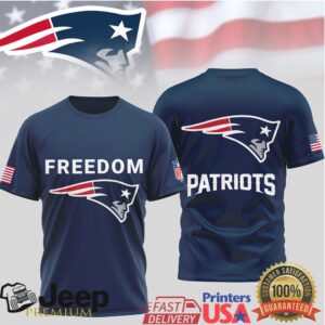 New England Patriots Freedom American Flag Patriotic T Shirt