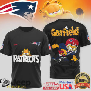 New England Patriots Garfield Mascot Fan Apparel T Shirt