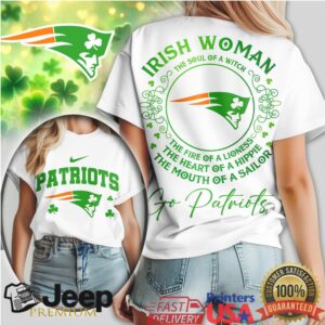 New England Patriots Irish Woman Soul of a Witch Saint Patrick’s Tee New England Patriots Irish Woman Soul of a Witch Saint Patrick’s Tee
