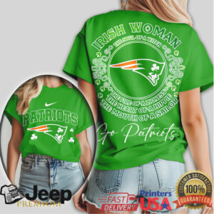 New England Patriots Irish Woman Soul of a Witch Saint Patrick's Tee