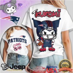 New England Patriots Kuromi Fan Shirt Cute Sanrio NFL Football Apparel New England Patriots Kuromi Fan Shirt Cute Sanrio NFL Football Apparel