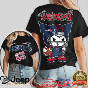 New England Patriots Kuromi Fan Shirt Cute Sanrio NFL Football Apparel