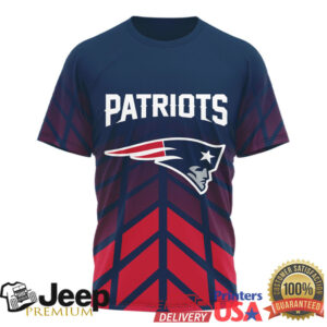 New England Patriots NFL FLAG Play Football Sublimated T Shirt