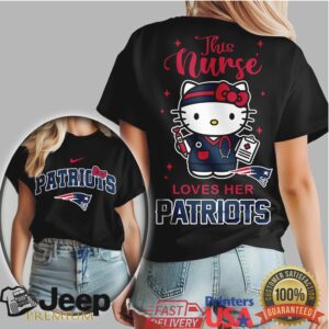 New England Patriots Nurse Shirt This Nurse Loves Her Patriots Tee New England Patriots Nurse Shirt This Nurse Loves Her Patriots Tee