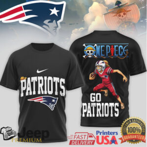 New England Patriots One Piece Anime Football Character Graphic Tee