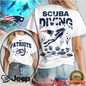 New England Patriots Scuba Diving Shirt Nautical NFL Graphic New England Patriots Scuba Diving Shirt Nautical NFL Graphic