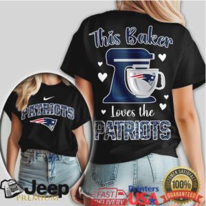 New England Patriots This Baker Loves The Patriots Custom Baking T Shirt New England Patriots This Baker Loves The Patriots Custom Baking T Shirt