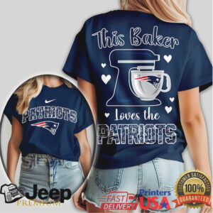 New England Patriots This Baker Loves The Patriots Custom Baking T Shirt
