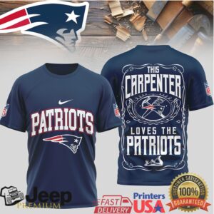 New England Patriots “This Carpenter Loves The Patriots” T Shirt Woodworker Fan Gear New England Patriots “This Carpenter Loves The Patriots” T Shirt Woodworker Fan Gear