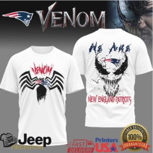 New England Patriots Venom Symbiote “We Are” NFL Graphic T Shirt New England Patriots Venom Symbiote “We Are” NFL Graphic T Shirt