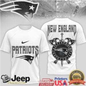 New England Patriots Viking Norse Mythology T Shirt Cross Axes Shield Graphic