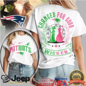 New England Patriots Wicked Movie “Changed For Good” Graphic T Shirt