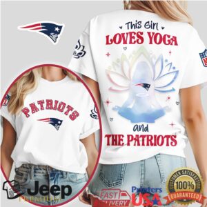 New England Patriots Women’s Yoga Tee This Girl Loves Yoga and the Patriots Fan Shirt New England Patriots Women’s Yoga Tee This Girl Loves Yoga and the Patriots Fan Shirt