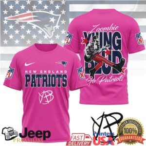 New England Patriots YUNGBLUD Zoombie Bootleg Tee NFL Football New England Patriots YUNGBLUD Zoombie Bootleg Tee NFL Football